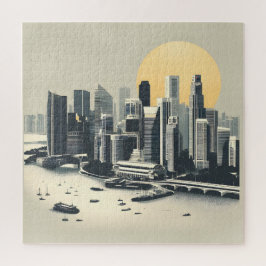 Skyline Fantasy: Singapore's Marina Bay Legpuzzel