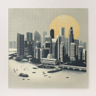 Skyline Fantasy: Singapore's Marina Bay Legpuzzel
