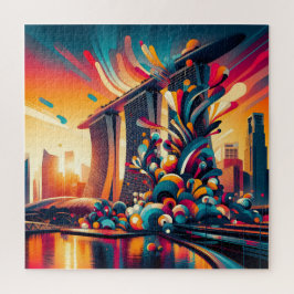 Skyline Fantasy: Singapore's Marina Bay Legpuzzel