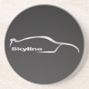 Skyline Faux Carbon Fibre Onderzetter