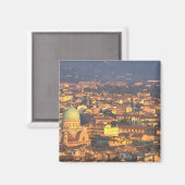 Skyline Florence Italië Magneet (Voorkant / Achterkant)