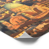 Skyline Florence Italië Poster (Hoek)