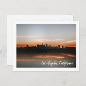 Skyline Fotografie van Los Angeles op Sunset Briefkaart (Voorkant / Achterkant)