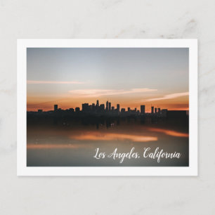 Skyline Fotografie van Los Angeles op Sunset Briefkaart