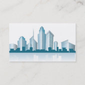 skyline generieke stad met kantoren en torens en s visitekaartje (Achterkant)