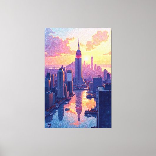 Skyline Glow Canvas Afdruk (Voorkant)