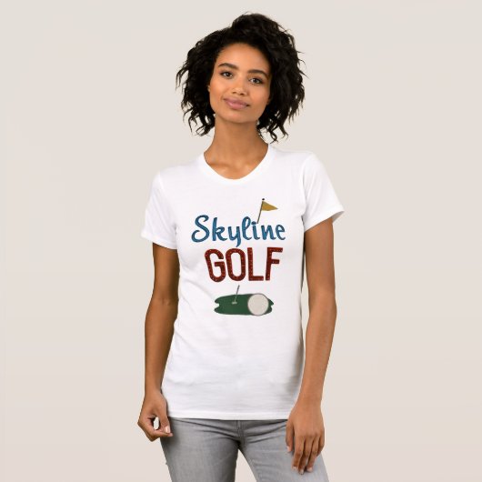 Skyline Golf T-shirt (Voorkant volledig)