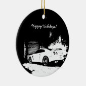 Skyline GT-R-kerstversients Keramisch Ornament (Rechts)