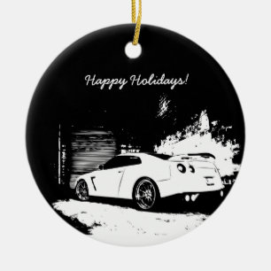 Skyline GT-R-kerstversients Keramisch Ornament