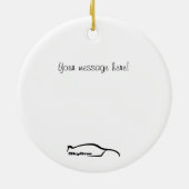 Skyline GT-R-kerstversients Keramisch Ornament (Achterkant)