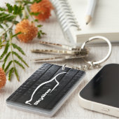 Skyline GT-R met loopvlak voor banden Sleutelhanger (Voorkant Rechts)