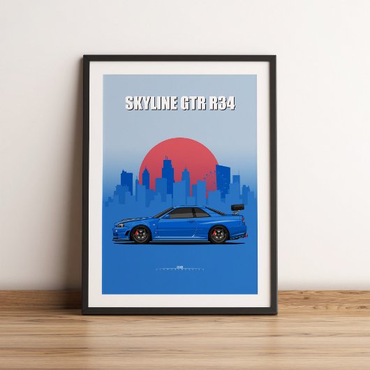 Skyline GTR34 Poster