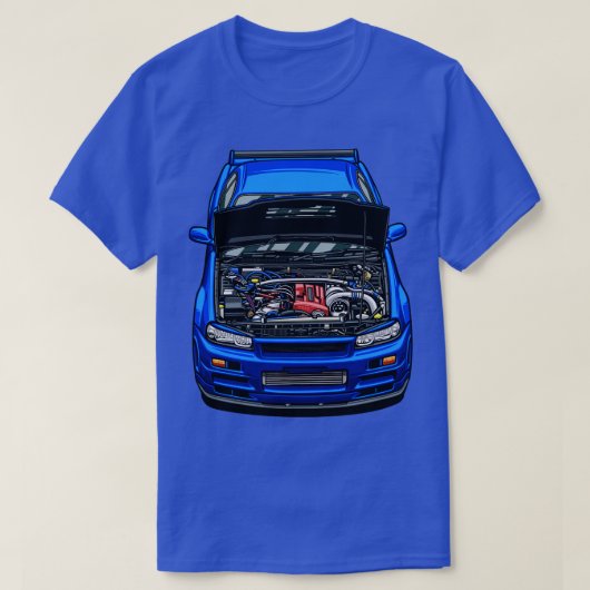 Skyline GTR34 T-shirt (Design voorkant)