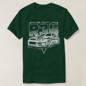 Skyline GTR34 White Print T-shirt (Design voorkant)