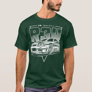 Skyline GTR34 White Print T-shirt