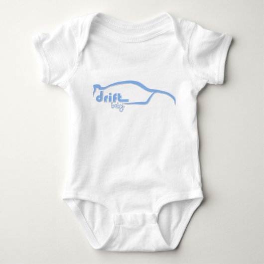 Skyline GTR Drift Baby - Blauw Romper (Voorkant)