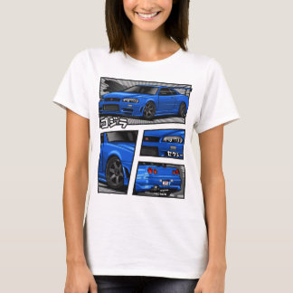 Skyline Gtr R34 Manga Lovers T-ShirtGTR R-34 Manga T-shirt