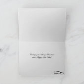 Skyline GTR Rolling shot met kerstfeestkaart Feestdagen Kaart (Binnen)