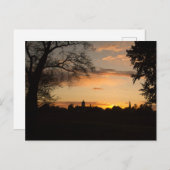 SKYLINE HAAG IN OBERBAYERN BEI SONNENUNTERGANG BRIEFKAART (Voorkant / Achterkant)