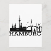 Skyline Hamburg Briefkaart (Voorkant)