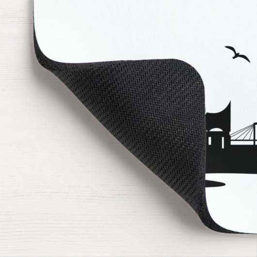 Skyline Hamburg Muismat (Hoek)