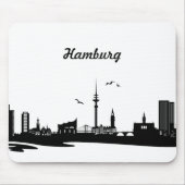 Skyline Hamburg Muismat (Voorkant)