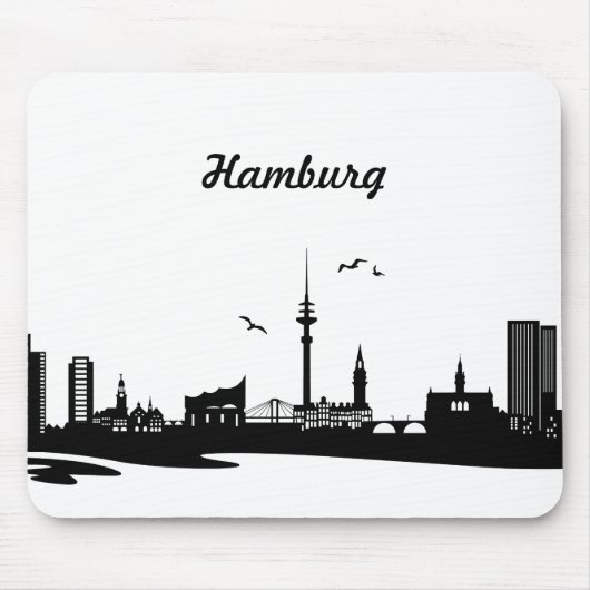 Skyline Hamburg Muismat (Voorkant)