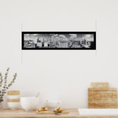 Skyline Houston TX Foto 1949 Poster (Keuken)