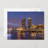 Skyline in Dusk, op de Grote rivier Briefkaart (Voorkant / Achterkant)