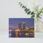 Skyline in Dusk, op de Grote rivier Briefkaart (Staand voorkant)