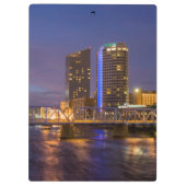 Skyline in Dusk, op de Grote rivier Klembord (Achterkant)