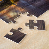 Skyline in Dusk, op de Grote rivier Legpuzzel (Zijkant)