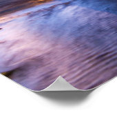 Skyline in Dusk, op de Grote rivier Poster (Hoek)