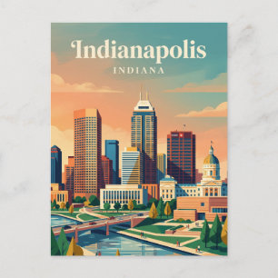 Skyline Indiana Briefkaart