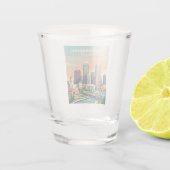 Skyline Indiana Shot Glas (Achterkant)