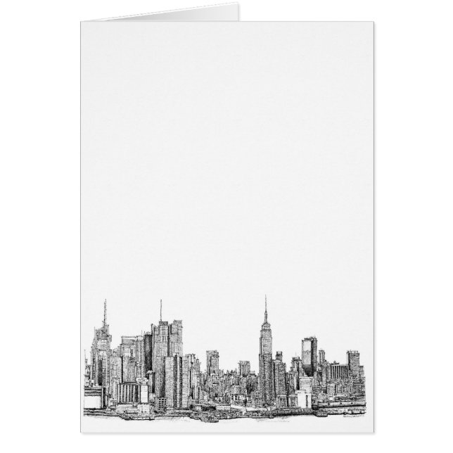 Skyline inkt van New York (Voorkant)