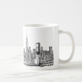 Skyline inkt van New York Koffiemok