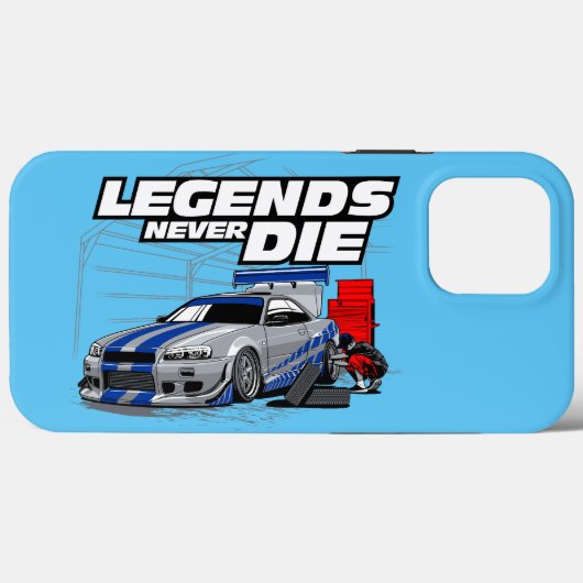 SKYLINE LEGENDS STERVEN NOOIT! Case-Mate iPhone CASE (Achterkant (horizontaal))
