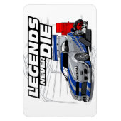 SKYLINE LEGENDS STERVEN NOOIT! MAGNEET (Verticaal)