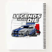 SKYLINE LEGENDS STERVEN NOOIT! NOTITIEBOEK (Achterkant)