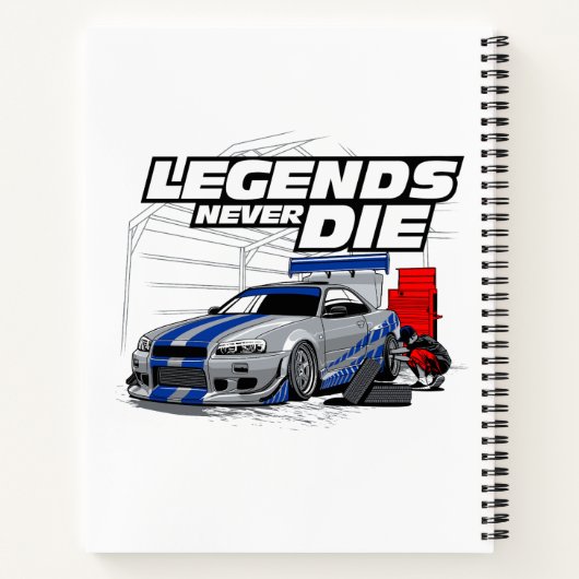 SKYLINE LEGENDS STERVEN NOOIT! NOTITIEBOEK (Achterkant)