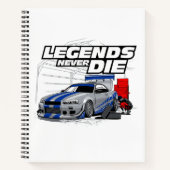 SKYLINE LEGENDS STERVEN NOOIT! NOTITIEBOEK (Voorkant)