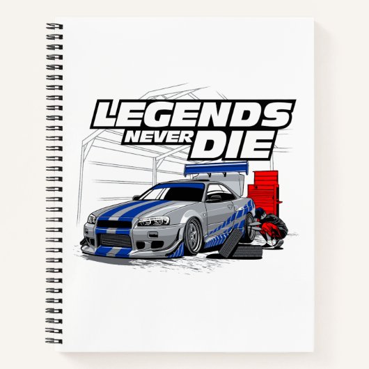 SKYLINE LEGENDS STERVEN NOOIT! NOTITIEBOEK (Voorkant)