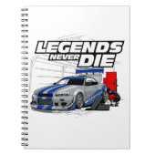 SKYLINE LEGENDS STERVEN NOOIT! NOTITIEBOEK (Voorkant)