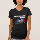 SKYLINE LEGENDS STERVEN NOOIT! T-SHIRT (Voorkant)