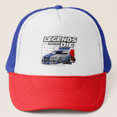 SKYLINE LEGENDS STERVEN NOOIT! TRUCKER PET (Voorkant)