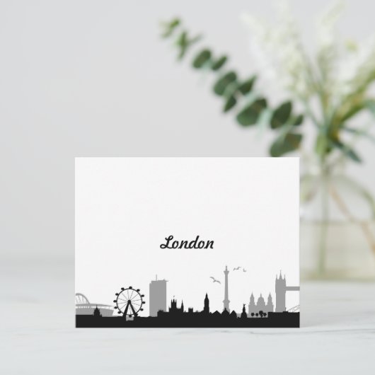 Skyline Londen Briefkaart (Staand voorkant)