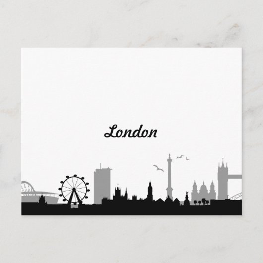 Skyline Londen Briefkaart (Voorkant)