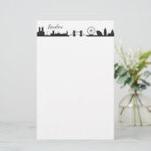 Skyline Londen Briefpapier (Staand voorkant)