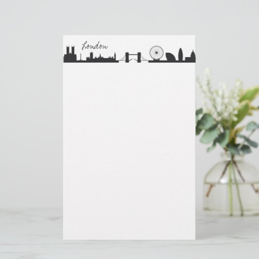Skyline Londen Briefpapier (Staand voorkant)